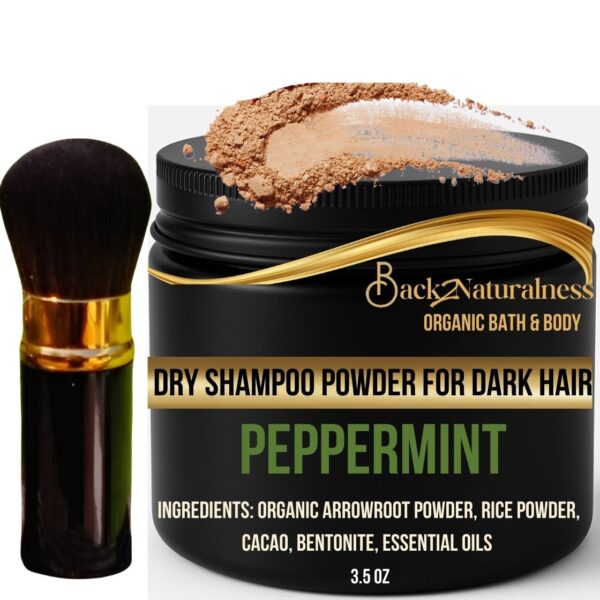 Botanical Dry Shampoo Powder – Volumizing, Non-Aerosol Hair Refresher for Oily, Greasy & Dry Hair – Waterless Herbal Scalp Cleanser (3.5 oz Jar) - Image 7