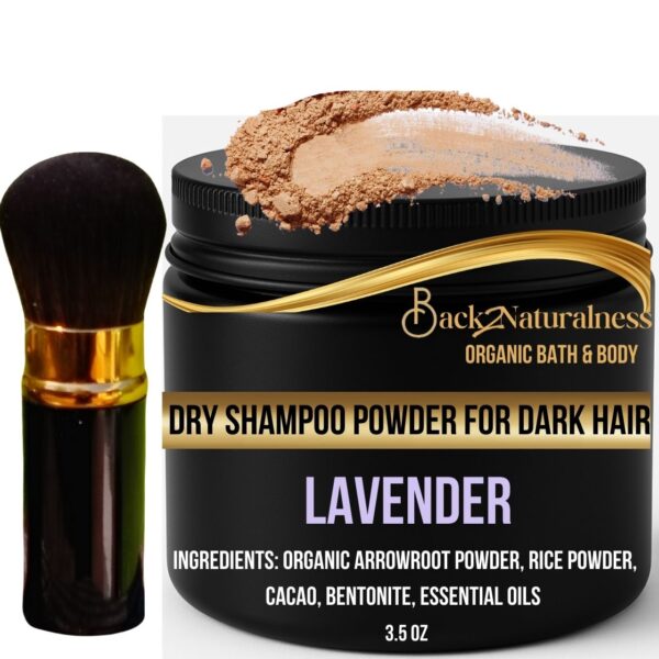 Botanical Dry Shampoo Powder – Volumizing, Non-Aerosol Hair Refresher for Oily, Greasy & Dry Hair – Waterless Herbal Scalp Cleanser (3.5 oz Jar) - Image 5
